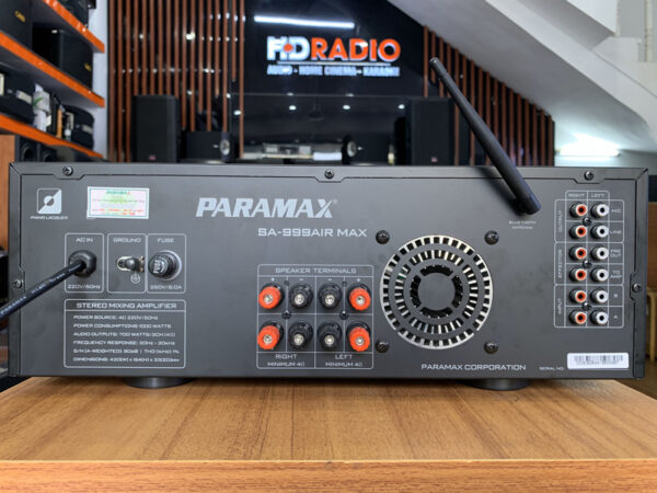 Amply Paramax SA 999 AIR Max (700W/2 Kênh, Bluetooth, 13Kg)-7