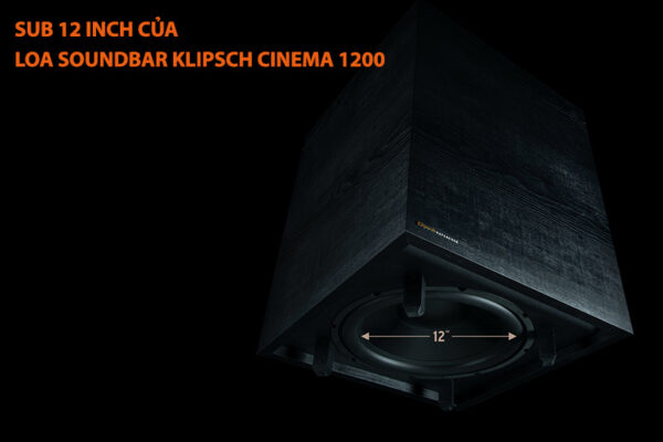 Loa Soundbar Klipsch Cinema 1200 5.1.4 Dolby Atmos, 1200W, Bluetooth, HDMI eARC, HDMI ARC, Optical-8