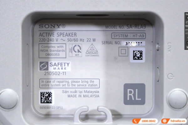 Bộ Loa Sony HT-A9, Công Suất 504W, Âm thanh 360 độ, Bluetooth, Wifi, HDMI ARC, USB-5