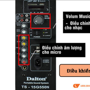 Loa Kéo Dalton TS-15G550N, Bass 40cm, 550W, Pin 3 - 5h-3