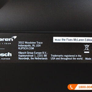 Loa Klipsch The Fives McLaren Edition, 160W, Bluetooth, AUX, RCA, Optical, USB, HDMI ARC-12