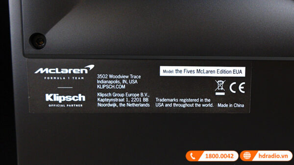 Loa Klipsch The Fives McLaren Edition, 160W, Bluetooth, AUX, RCA, Optical, USB, HDMI ARC-12