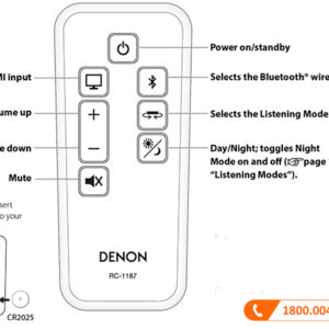 Loa Soundbar Denon DHT-S514, 175W, Bluetooth, HDMI, Optical, Coaxial, Analog-8