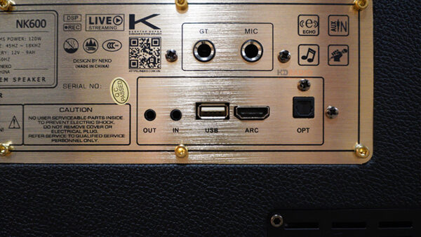 Loa Neko NK600, Bass 16.5cm, Công Suất 120W, Pin 7h, Bluetooth, HDMI ARC, Optical, AUX-10