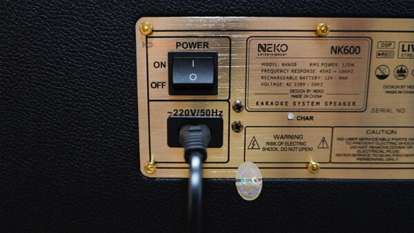 Loa Neko NK600, Bass 16.5cm, Công Suất 120W, Pin 7h, Bluetooth, HDMI ARC, Optical, AUX-11
