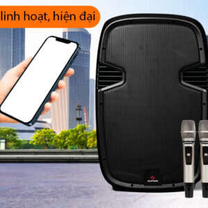 Loa Sumico on the go 15, Bass 38cm, Công suất 300W, Pin 6H, 2 tay micro-6