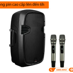 Loa Sumico on the go 12, Bass 30cm, Công suất 200W, Pin 6H, 2 tay micro-5