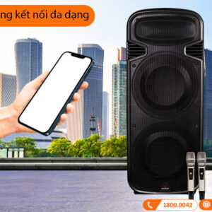 Loa Sumico on the go 215 Bass 40 cm x 2, Công Suất 450W, Pin 8h-5