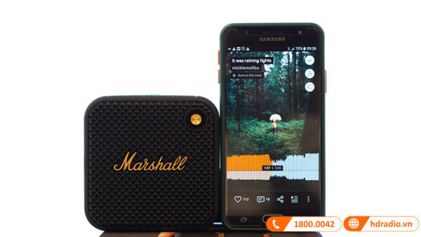 Loa Marshall Willen Chính Hãng (Tem ASH), Bluetooth 5.1, 10W, Pin 15h, IP67, Stack Mode, EQ, Mic thoại-16