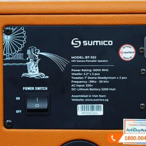 Loa Sumico BT-S52, Bass 13.2cm, 100W, Pin 8H-4