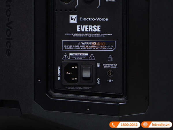 Loa di động Electro voice Everse 8, Pin 12 giờ, 400W, Chống Nước IP43, Bluetooth, TWS,-17