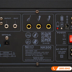 Loa Neko NK800, Bass 16.5cm, 120W, Pin 6-7h-15