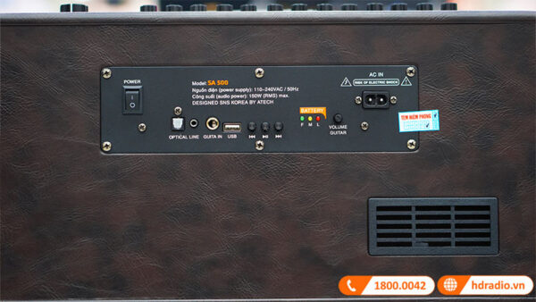Loa Acrowin SA500, 150W, Pin 8H, Bluetooth, Đi Kèm 2 Tay Micro-11