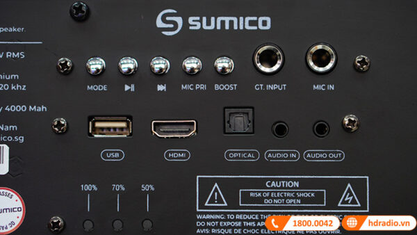 Loa Sumico MSP10 Bass 25,4 cm, Công suất 100W-14
