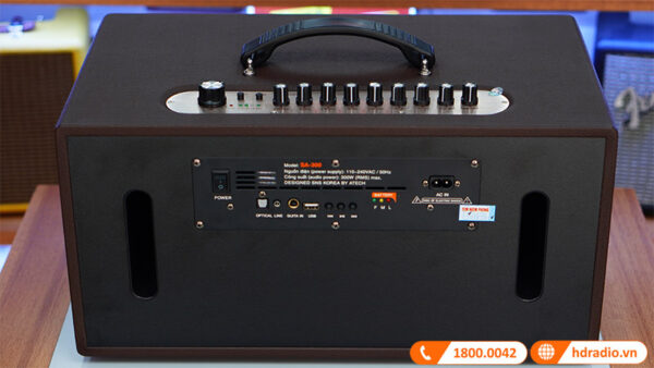 Loa Acrowin SA300, 300W, Pin 8h, Bluetooth, Đi Kèm 2 Micro-19