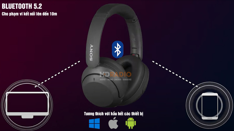 Sony XB910N Trang Bị Bluetooth 5.2