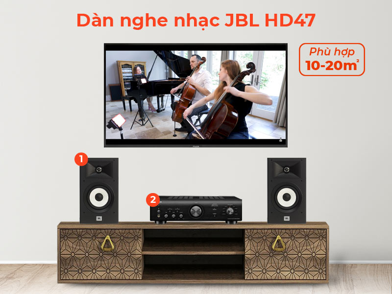 Dàn âm thanh nghe nhạc mini JBL HD47