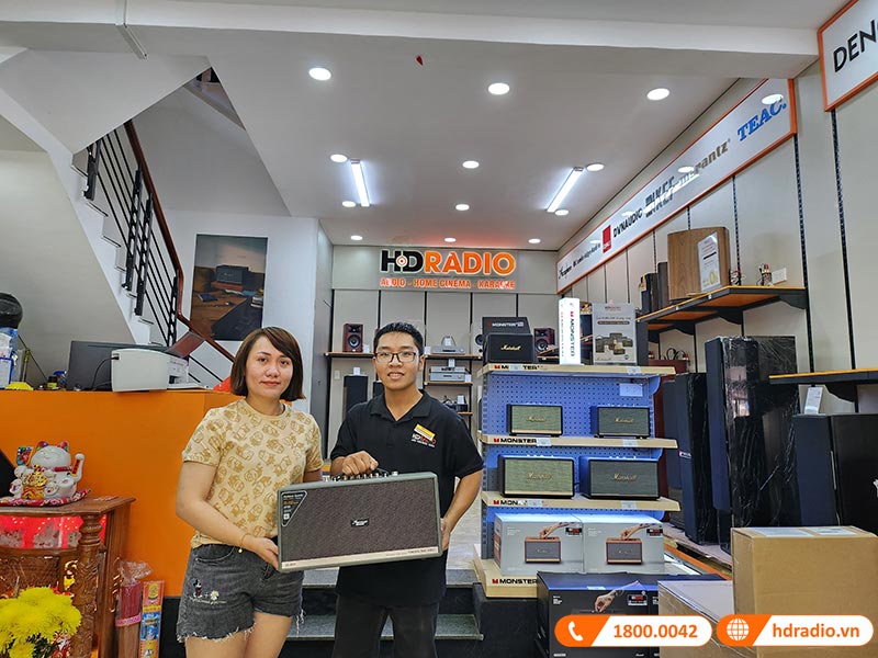 khách hàng mua loa Acrowin SA800 tại HDRADIO
