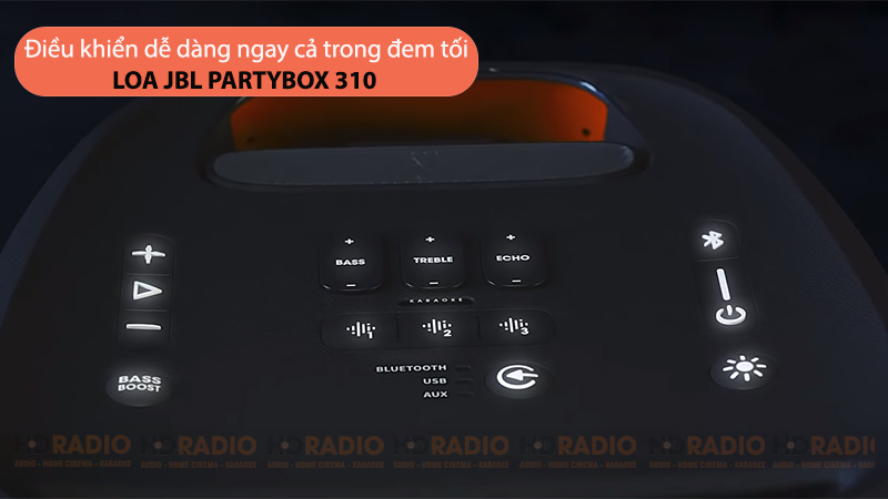 Led trên bảng điều khiển của Loa JBL PartyBox 310