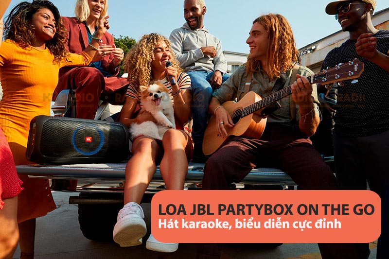 loa jbl partybox on the go hát karaoke cực hay!