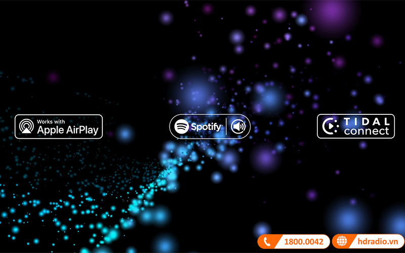 Loa Sennheiser Ambeo Soundbar hỗ trợ Airplay 2, Spotify Connect, Tidal Connect