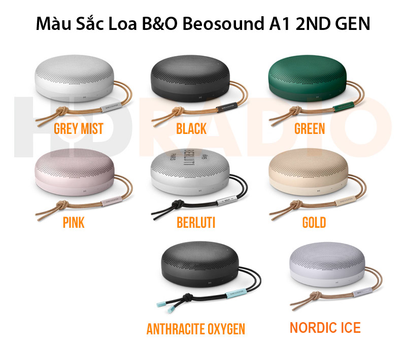 màu sắc Loa B&O Beosound A1 2nd Gen