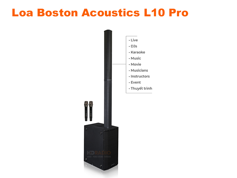 ứng dụng loa Boston Acoustics L10 Pro